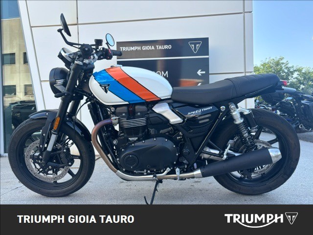TRIUMPH Speed Twin 900 Pure White/Blue/Orange Abs